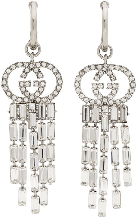 gucci earrings with interlocking g pendant|gucci interlocking g hoop earrings.